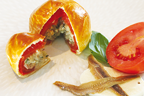 Tomate en croûte façon Pizza